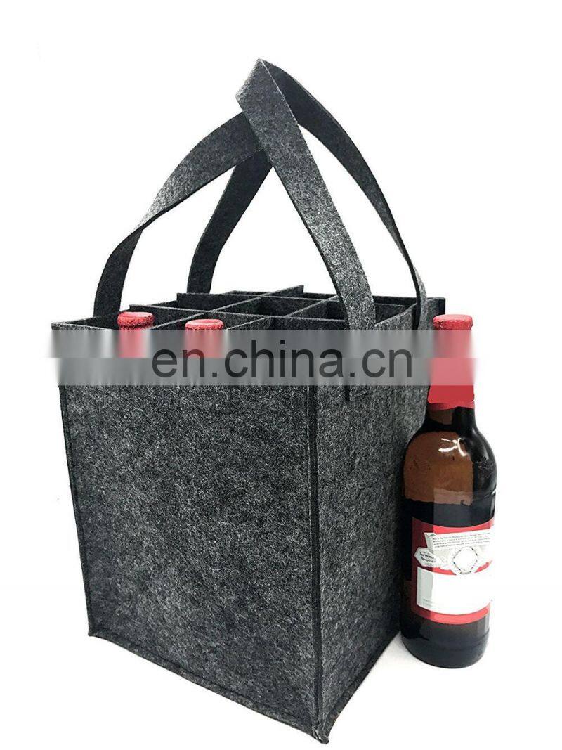 High quality christmas non woven recyclable black tote bags