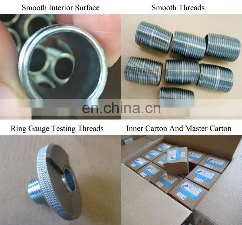 High-strength steel RSC Close Nipples 1/2"-6" ul6 standard conduit fittings
