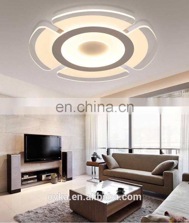 Creative acrylic round living room led ceiling light