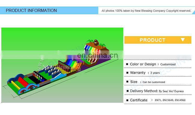 Outdoor boot camp inflatable obstacle course, cheap Kids inflatable Bouncer Obstacle Course