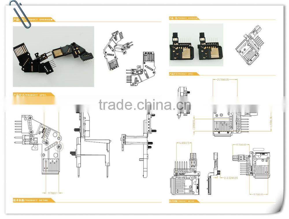 Good quality metal insert molding plastic parts from professional molding supplier