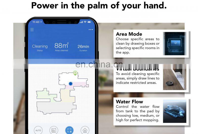 Wholesale ECOVACS DEEBOT 2 in 1 Wet and Dry Smart Cleaning OZMO 950 Robot Electric Vacuum Cleaner