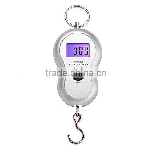 Potable Electronic Scale with Built in Thermometer For Travel /Hanging Luggage/ Fishing Hook / Pocket Food Diet