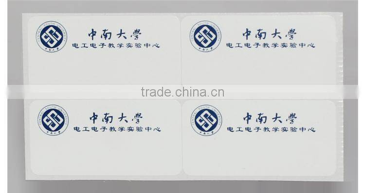 Custom self adhesive printed round stickers