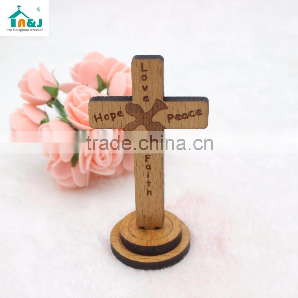 Faith hope peace love olive wooden crosses
