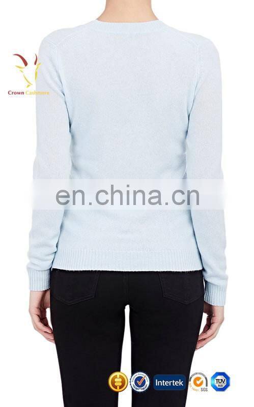 Women/lady causal sweater V Neck pure cashmere sweater jumper