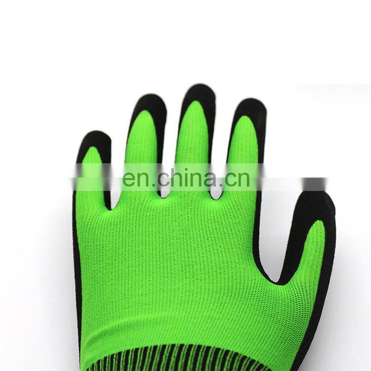 High Quality Double Dipped Nitrile Coated Cut Resistant Gloves