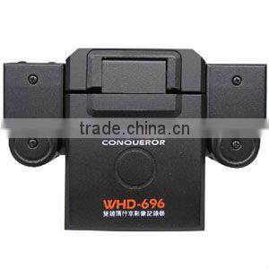 Dual camera WHD-696 car dvr with gps function
