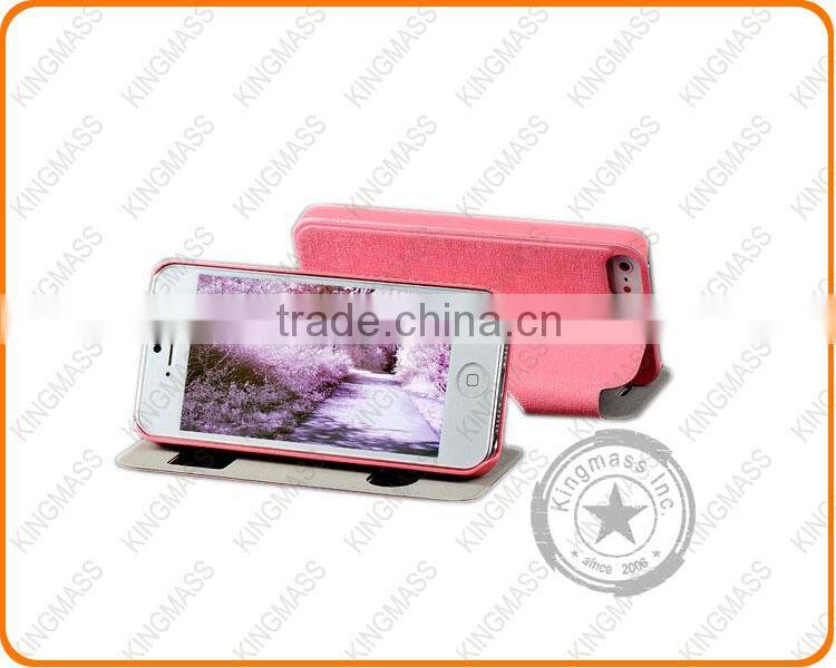 2 in 1 leather case for iphone5 5s with phone stand