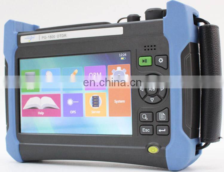 PG-1800 optical fiber OTDR sm mm 850/1300nm,26/34dB,build in power meter laser source VFL colorful screen touch operate