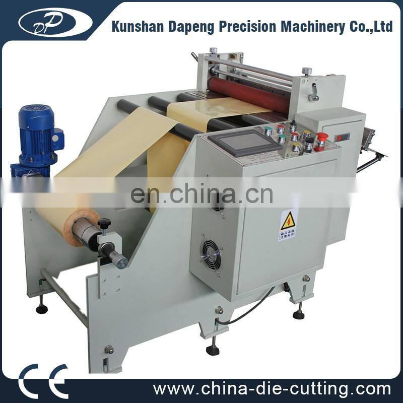 Plastic film roll to sheet cutting machine sheet cutter