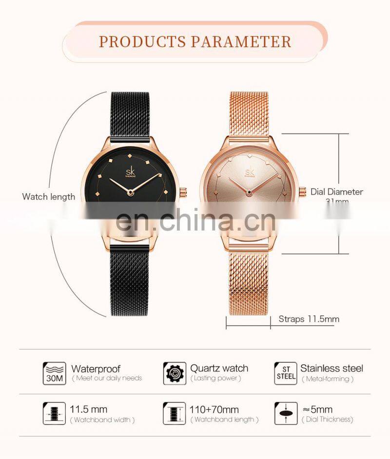OEM ODM Factory Custom Logo Watches K0142 Hunted Watch Online Store Japan Quartz 3 Bar Water Resistant Rose Gold Black Saat