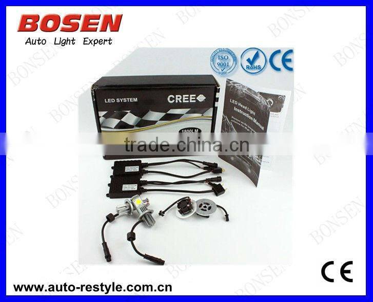 Generation two 50w Cree h4 h7 car led headlight