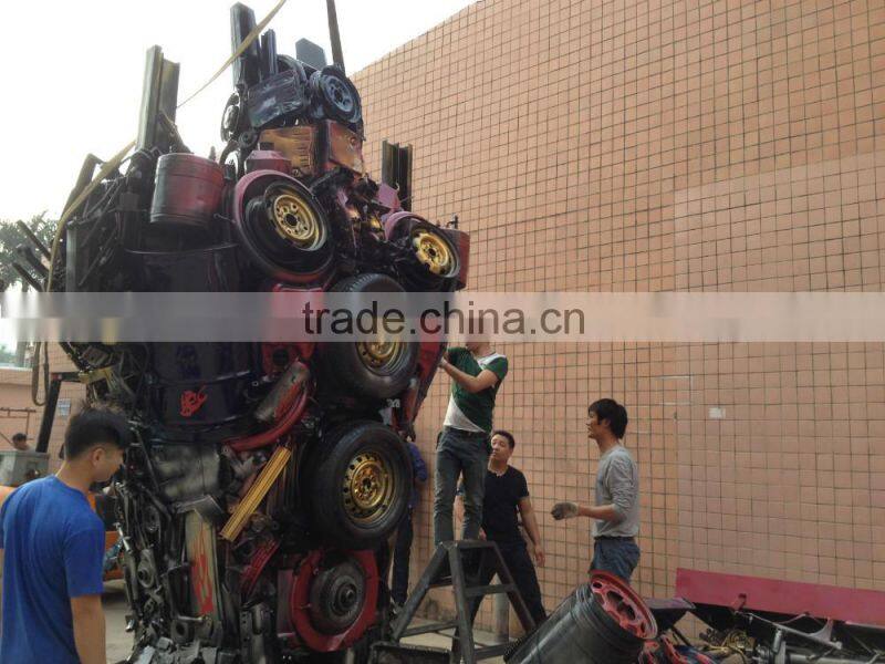 9 meters high Optimus prime , Large Modern Famous Arts Iron Sculpture for Outdoor decoration