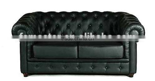 Replica European style genuine leather 2 seater Chesterfield sofa ,Leather Chesterfield armchair, commercial chesterfield sofa