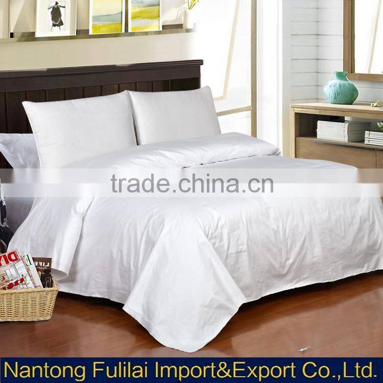 100% cotton downproof 233T tick white duvet ticking fabric