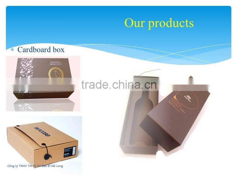 Golden Hot foil stamp corrugated box