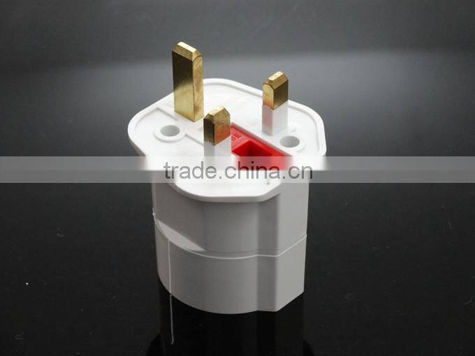 Schuko Adaptor plug Germany to UK English power adapter with 13A fuse