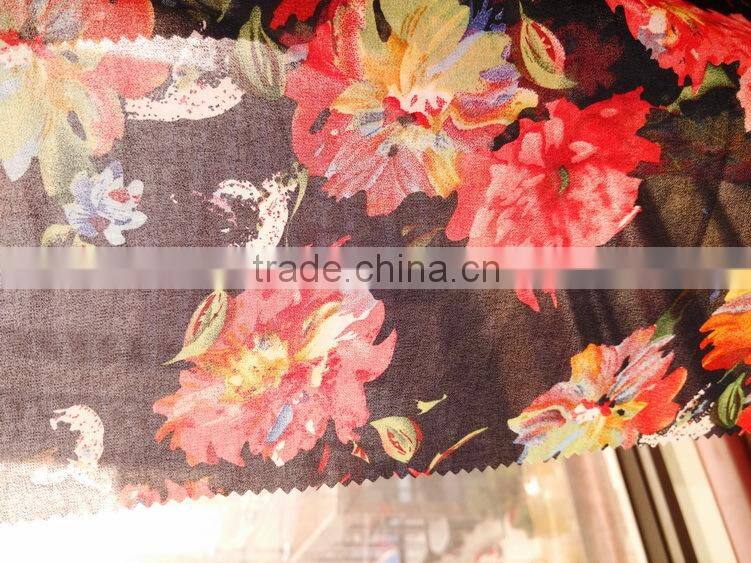 chiffon evening dress made of polyester fabric on hot sale