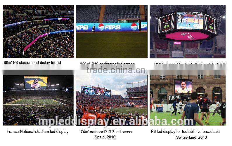 Famous durable led display for stadium advertising make your brand know by everyone