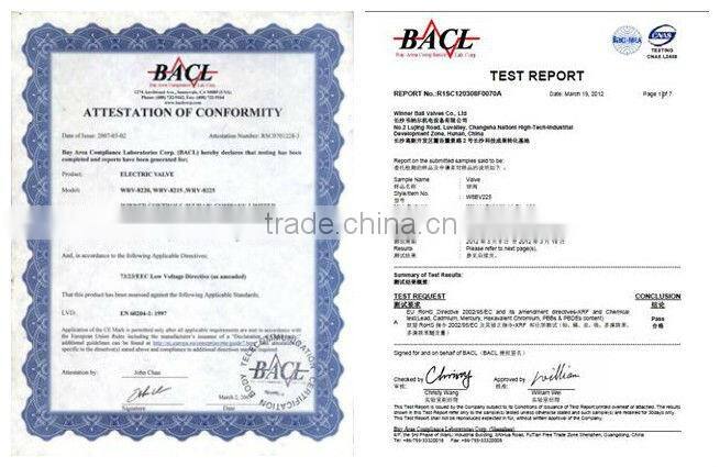 220VAC spring return zone valve for HVAC metal shell