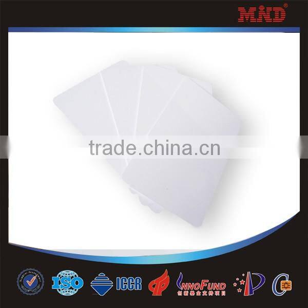 MDC76 pvc blank chip card for your business with silver embossed number
