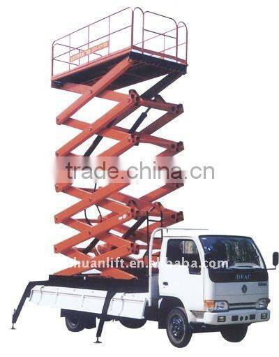 High quality hydraulic vehicle mounted scissor lift platform/truck mounted scissor lift LHSJCC0.3-16