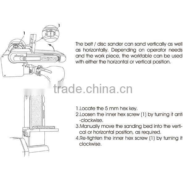 4" x 8" w/ Auto Dust Collection Combo Belt DIsc Sander