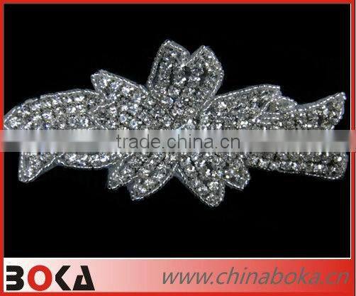 Latest design handmade rhinestones bridal appliques