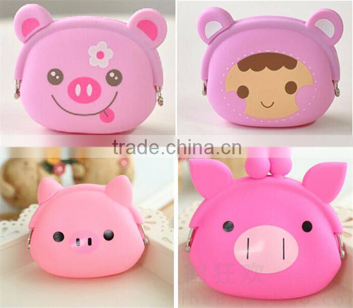 hot selling silicone rubber change purse silicone purse