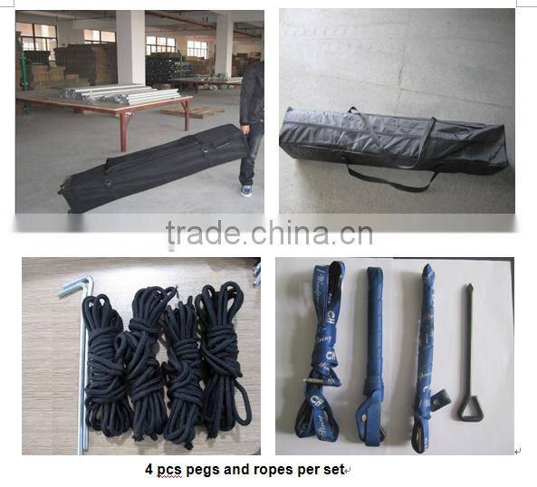 10x10 outdoor aluminum frame folding tent, hex tube pop up gazebo tent 3x3