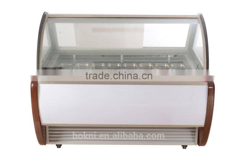 Hot selling ice cream display equipment BKN-B1-1600 for gelato shop