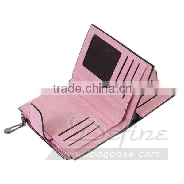 Womens Medium Faux Leather Money Bag