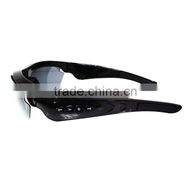 Hot Selling Stereo Type Bluetooth Sunglasses with MP3 Player Rechargeable Li Battery
