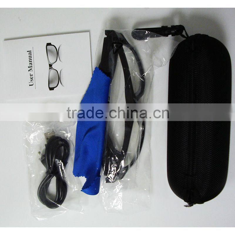 720p Video Glasses with 5.0 mega pixel li-polymer battery