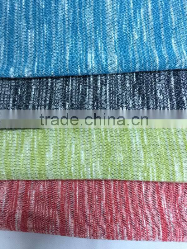 2015 high qulity RT slub jersey knit fabric for knitwear