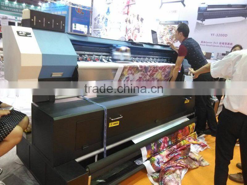 2m/3.2m digital sublimation textile printer with double dx5 print heads