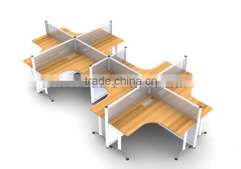 modern workstation office cubicle, 4 seat office cubicle ( SZ-W055)