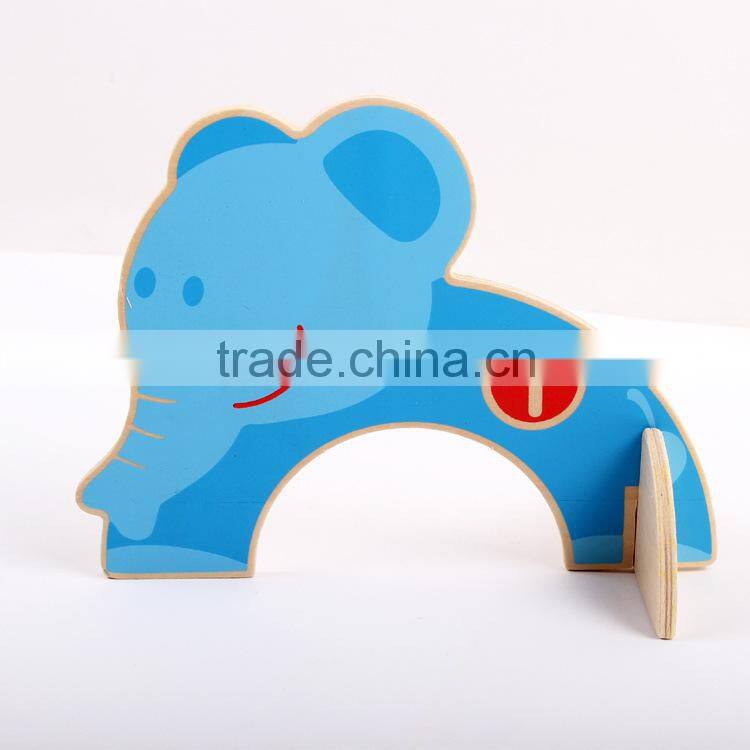 100% Brand New Children's Wooden Intelligence Animal Croquet Toys