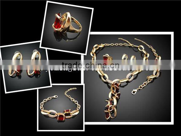 Fashion and costume jewelry ruby set in china