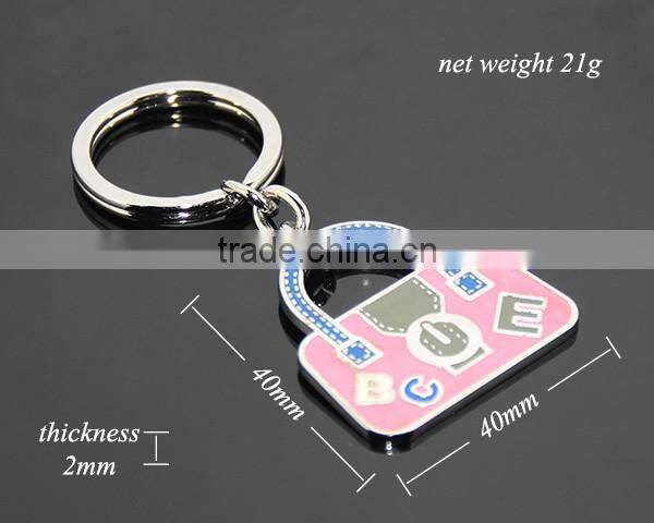 Fashion Bag Charms Handbag Shaped Promotional Enamel Metal Bag Keychain