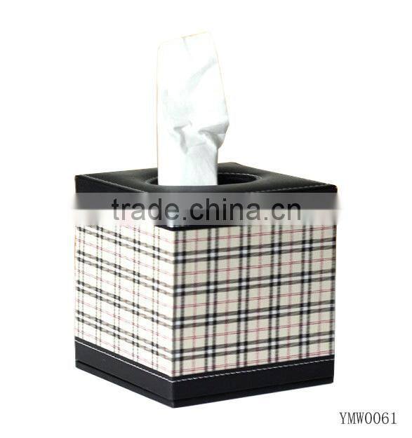 PU Leather Tissue Paper Box for Home & Hotel Supplies