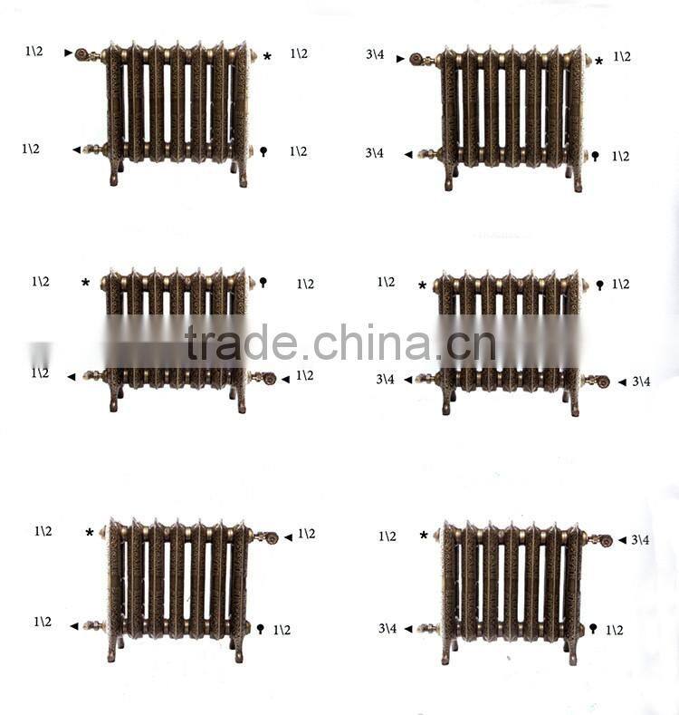 antique style heating radiators home using mult-color choice