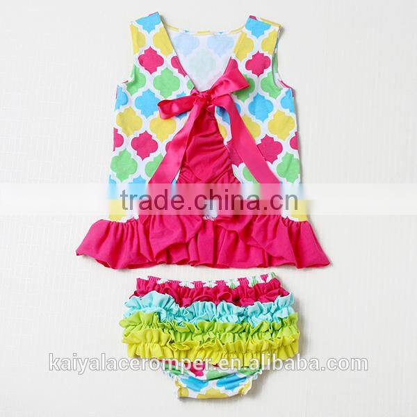 cotton red white polka dots swing top summer clothes baby bloomers baby underwear wholesale