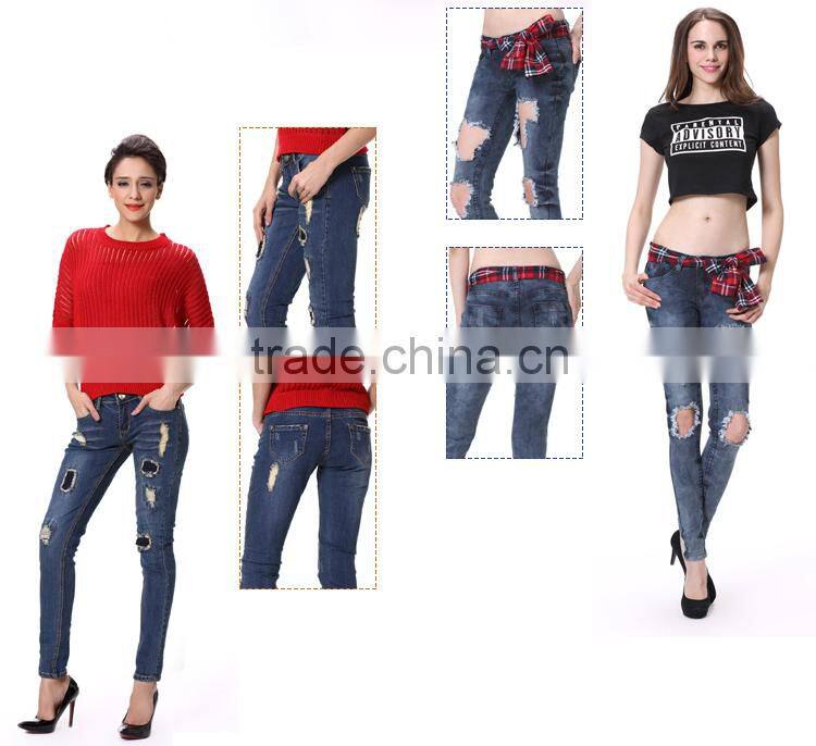 Jeans women latest jeans tops girls biker jeans