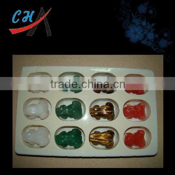 carved gemstone animal frog set