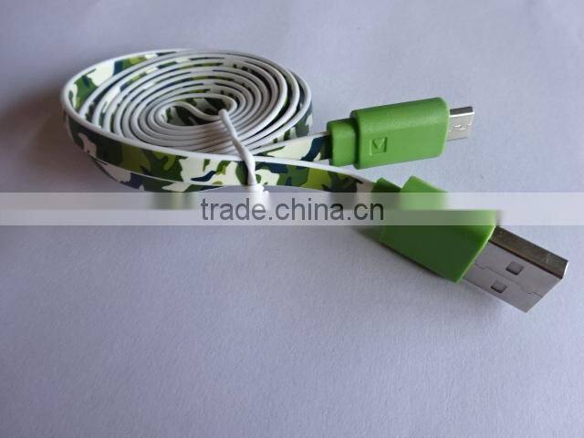 2015 Innovative Products New Style camouflage micro usb cable
