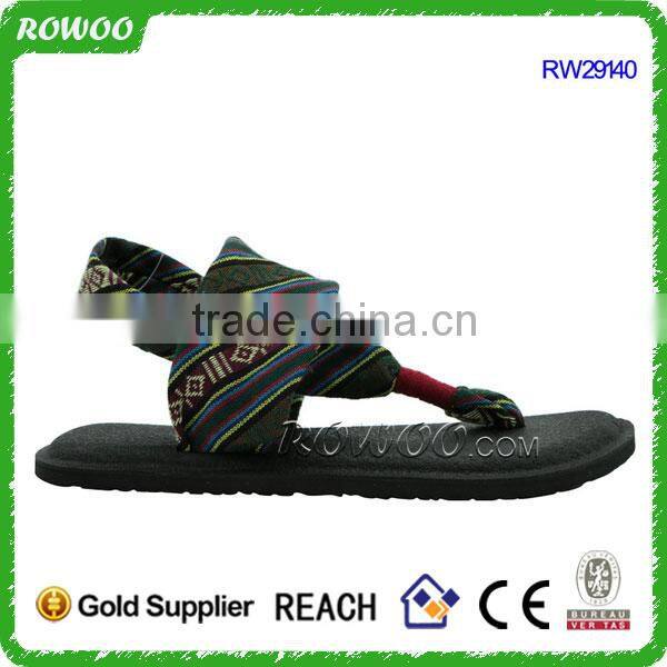 New Products on China Market Women's Yoga Sling Ethnic Cloth Sandals