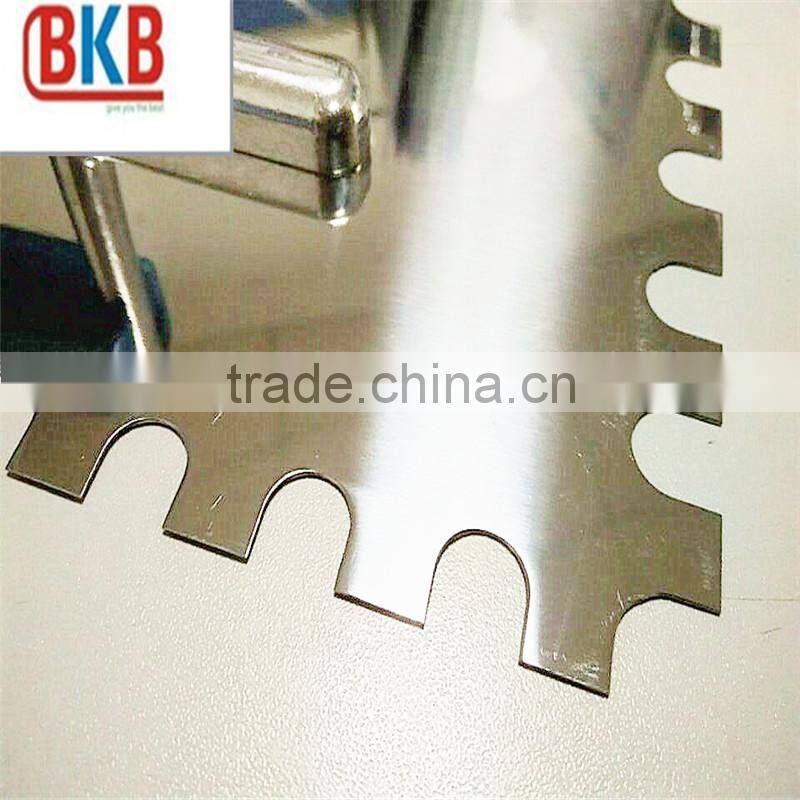 Notched Stainless Steel Plastering Trowel with Wooden Handle