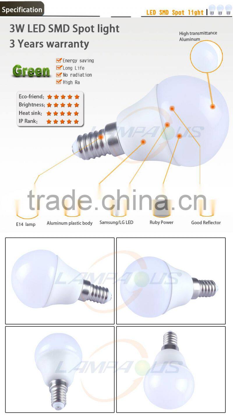 2014 new products Samsung LG lamp price amazing 220v e27 plastic led bulb lighting